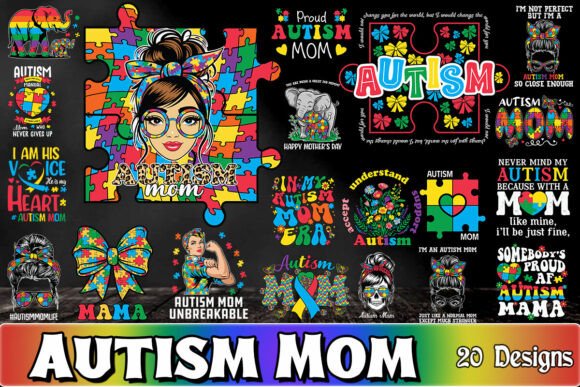 Autism Mom SVG Bundle: Graphics and Crafts for Sellers