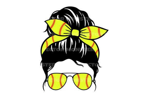 Messy Bun Softball Mom Svg Png Graphics and Crafts Review