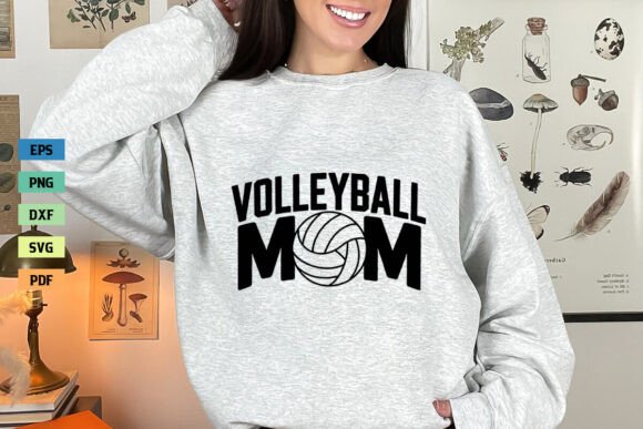 Volleyball Mom SVG Mama SVG Mom SVG PNG Graphics and Crafts